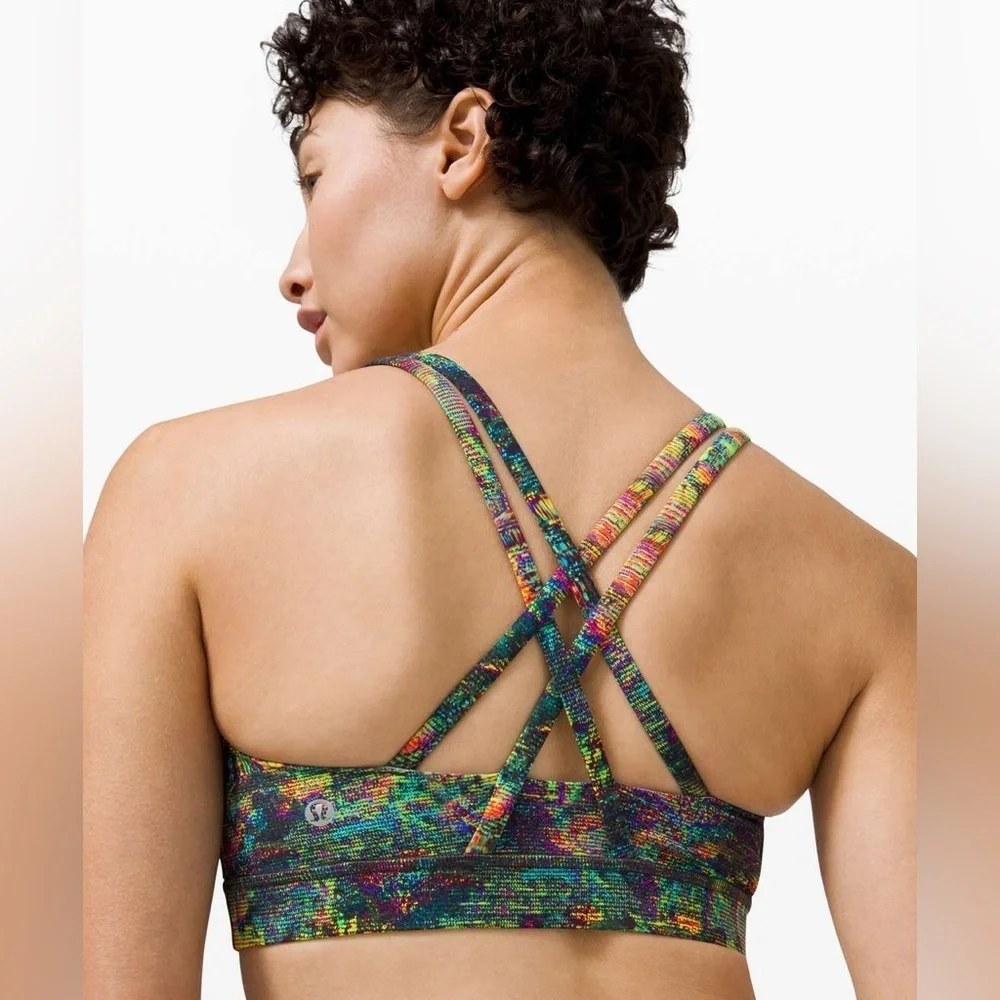 Lululemon Energy Bra in Glitch Tapestry Starlight Multi Size 4